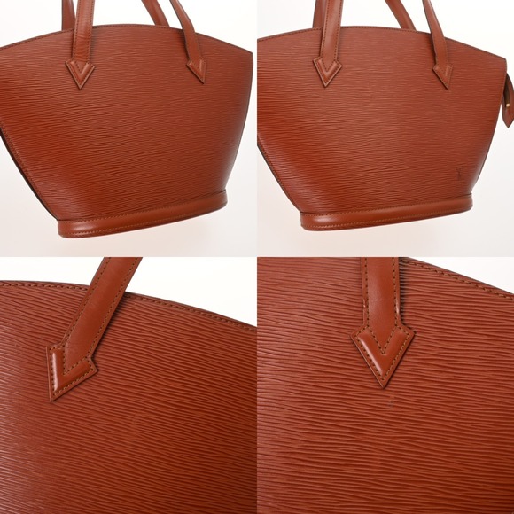 LOUIS VUITTON Authentic Brown Leather Shoulder Bag - Picture 9 of 11